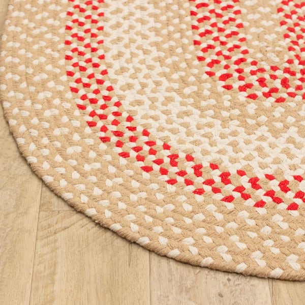 Super Area Rugs Plymouth Beige 5 ft. x 7 ft. Geometric Farmhouse Oval Area  Rug SAR-PLY01-BEIGE-5X7 - The Home Depot