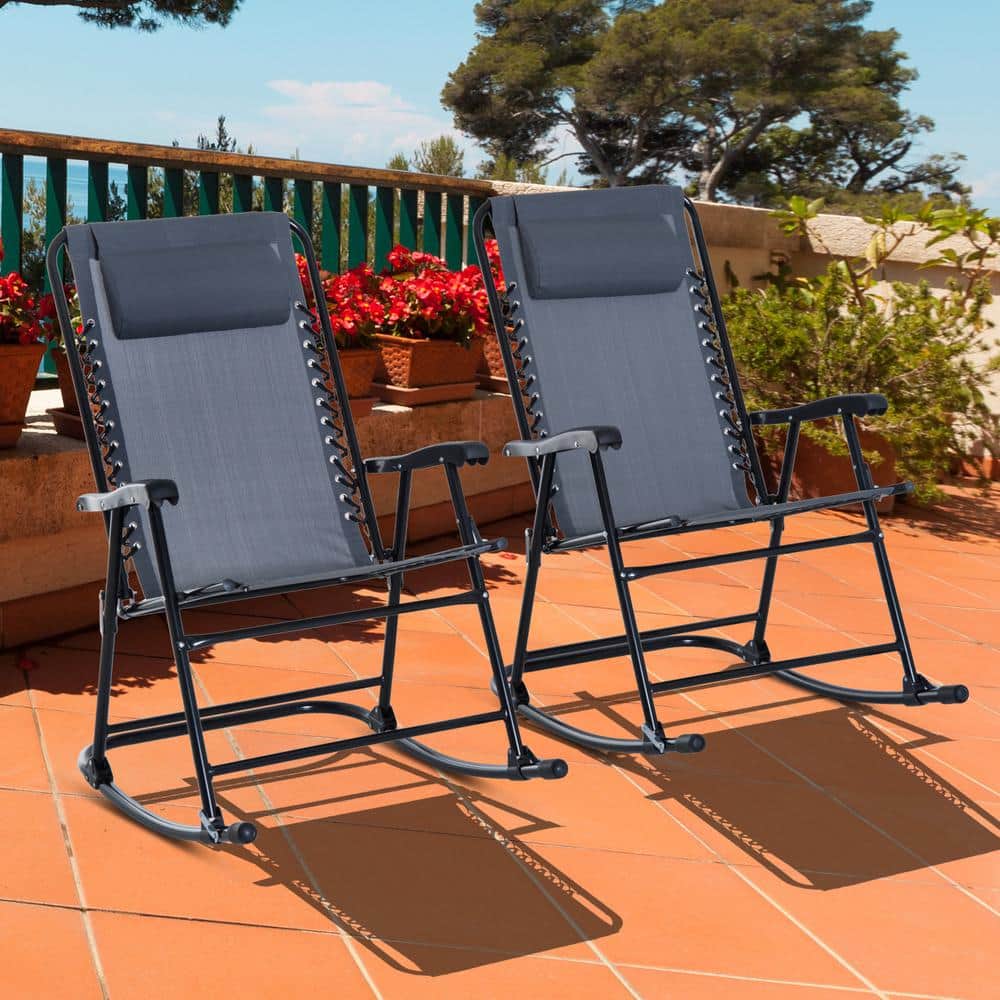 Outsunny Outdoor Rocking Chairs 84b 207gy 64 1000 