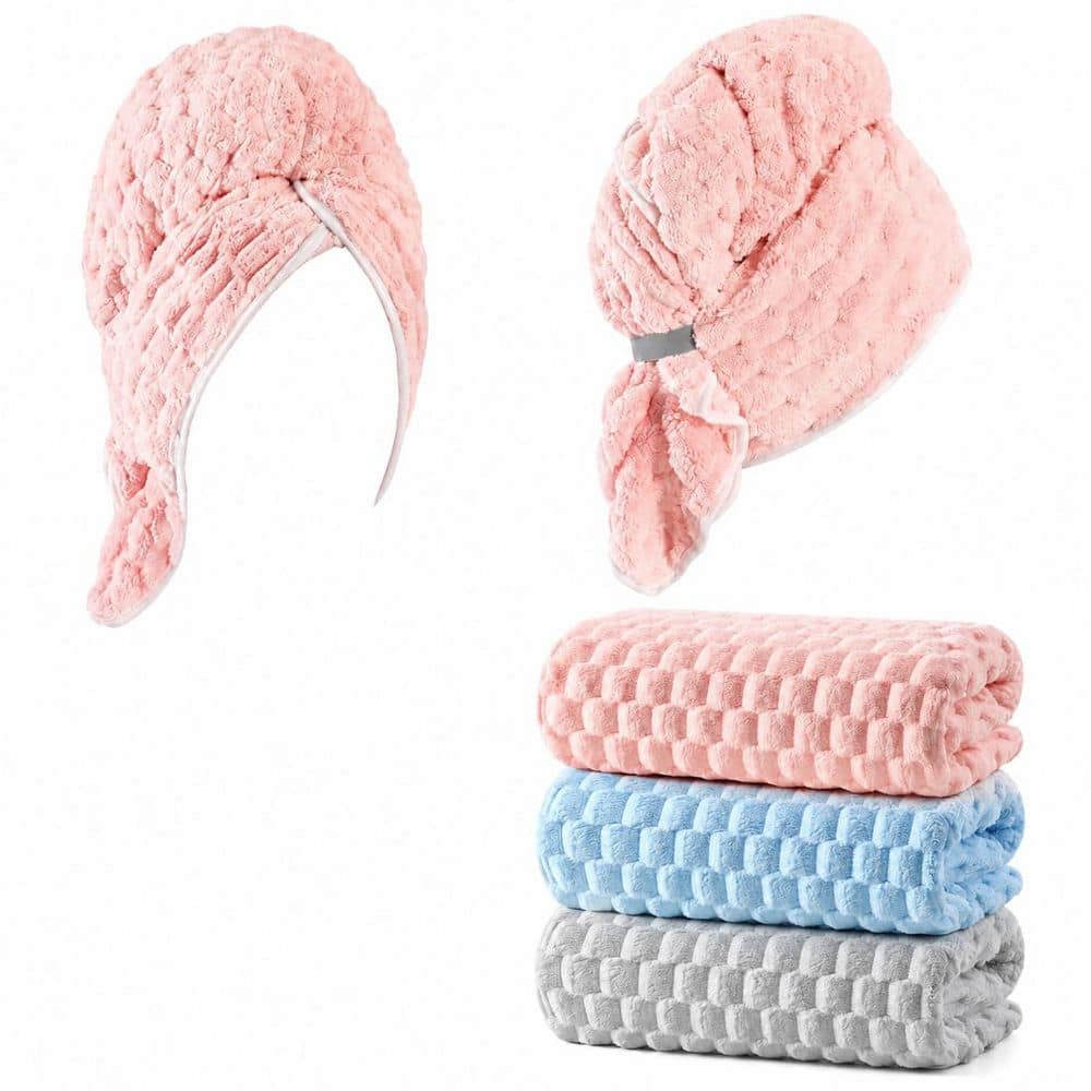 Neutral Microfiber Hair Towel Wrap 3 Pack Bath Accessory Extra Large Super Soft Quick Drying Anti Frizz price history on PriceWatchPro
