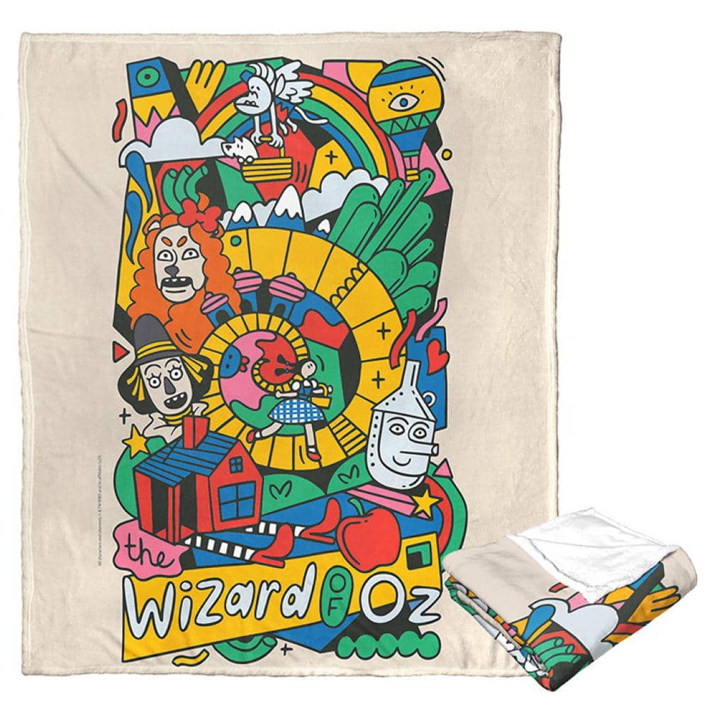 THE NORTHWEST GROUP Ent Wb Wb100 Funky Wiz Silk Touch Multi-Colored Throw