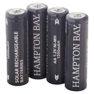 Nickel-Metal Hydride 1200mAh Solar Rechargeable AA Batteries (4-Pack)