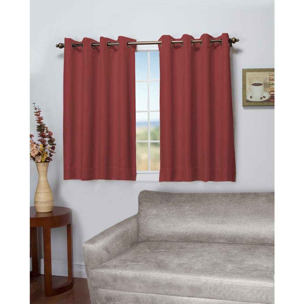 Floral Rose Canvas Solid 50 in. W x 45 in. L Grommet Blackout Curtain price history on PriceWatchPro