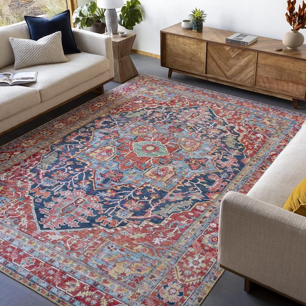 Luis Bright Doormat 2 ft. x 4 ft. Area Rug