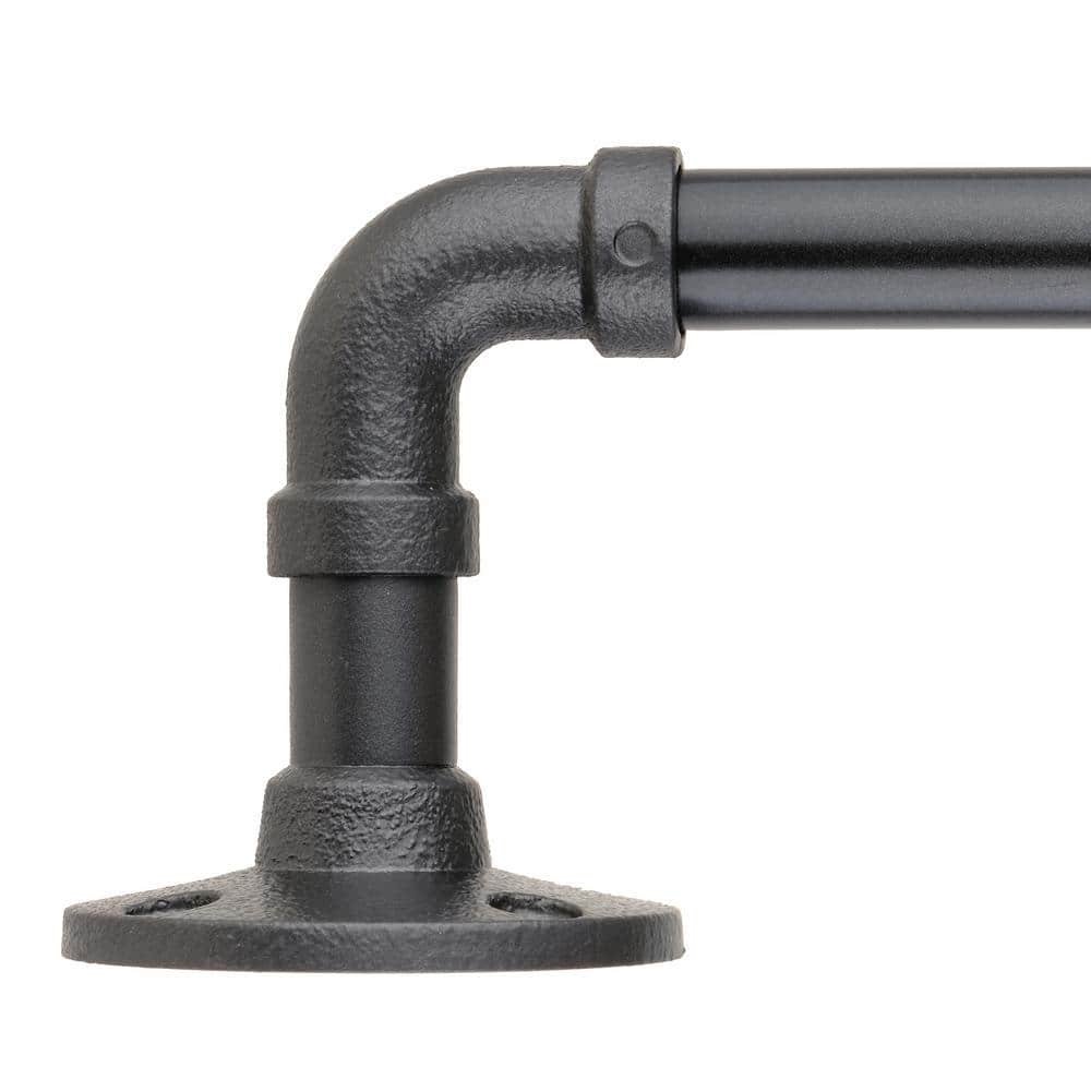 Decopolitan Pipe Wrap Around 86 in. 128 in. Adjustable Curtain Rod 5/