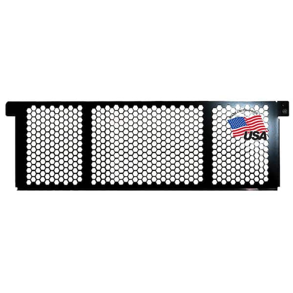 BUYERS PRODUCTS Window Screen Guard Protector Headache Rack for Utility Truck Body Ladder Racks 66 W x 2.75 L x 19 H, Black