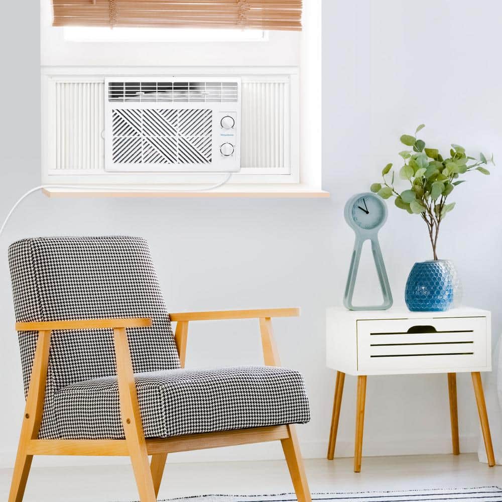 Keystone 5,050 BTU White Window Mounted Air Conditioner with Sleep Mode