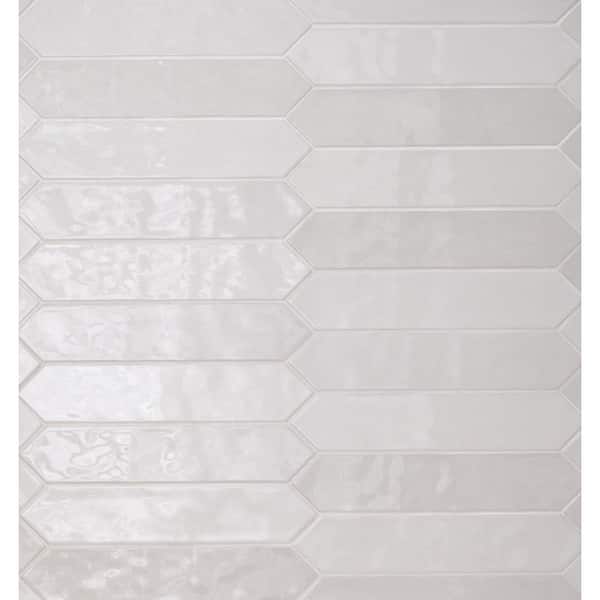 MSI Lakeview Dove Picket 2.5 in. x 13 in. Glossy Ceramic Wall Tile (12.21 sq. ft./Case)