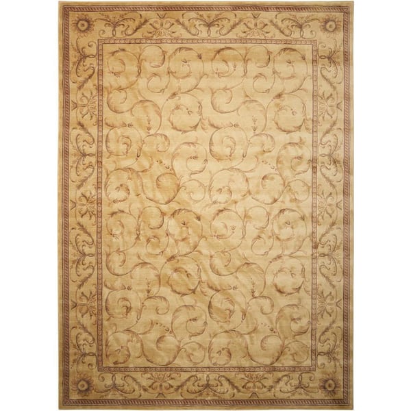 Nourison Somerset Ivory 10 ft. x 13 ft. Bordered Traditional Area Rug