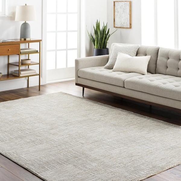 Masterpiece Light Gray Modern 3 ft. x 4 ft. Indoor Area Rug