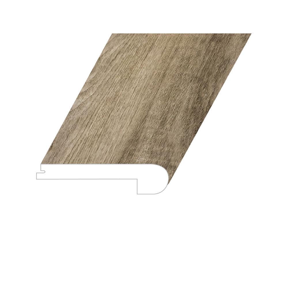 Paragon District Grey 1 in. Thick x 4.5 in. W x 94.5 in. L SPC Vinyl Flush 