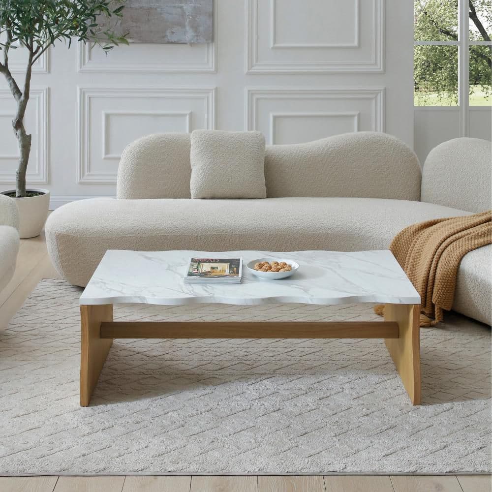 センターテーブル・ローテーブル MARBLE COFFEE TABLE natural-boyel-living-coffee-