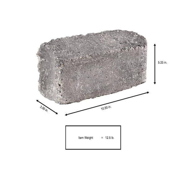 Pavestone RumbleStone 10.5 in. x 3.5 in. x 5.25 in. Greystone