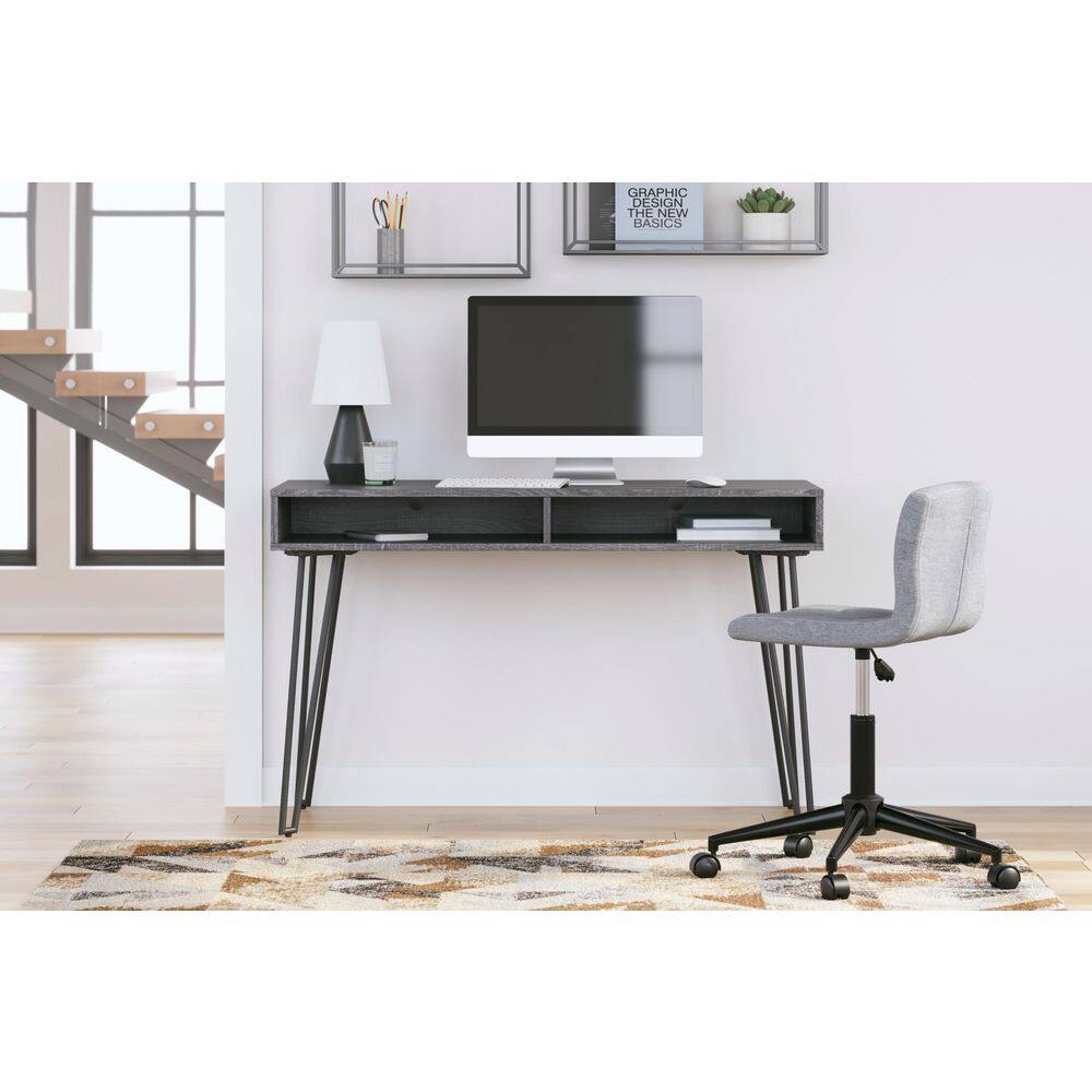 Strumford 48" Charcoal Gray Wood Home Office Desk