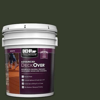 5 gal. #SC-120 Ponderosa Green Smooth Solid Color Exterior Wood and Concrete Coating