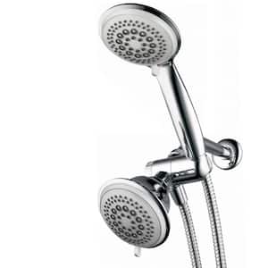 36-spray 4 in. Dual Shower Head and Handheld Shower Head in Chrome
