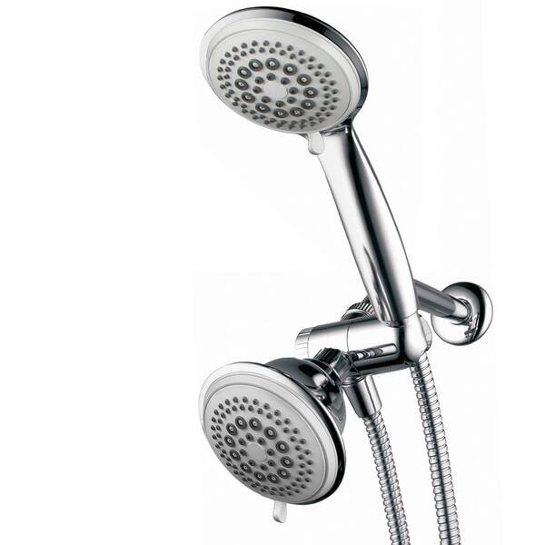 Dream Spa 36-spray 4 in. Dual Shower Head and Handheld Shower Head in Chrome