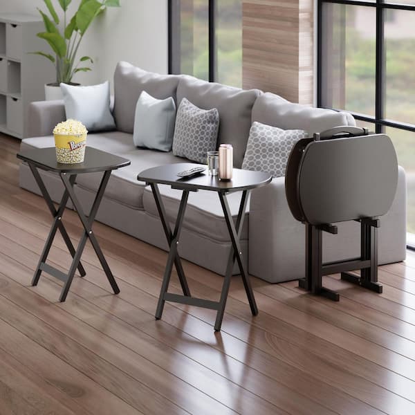 Corbett 15.75 In Coffee Oversized 5-Pc Snack/End Table Set