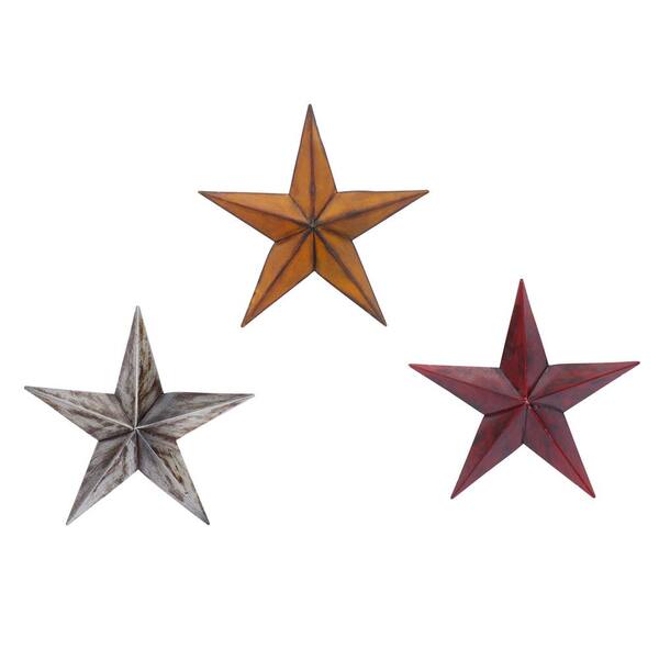 Litton Lane 12 In X Multi Colored Metal Rustic Outdoor Wall Decor Set Of 3 75631 The Home Depot - Outdoor Wall Decor Home Depot Litton Lane 12 In X Multi Colored Metal Rustic Outdoor Wall Decor Set Of 3 75631 The Home Depot - Outdoor Wall Decor Home Depot