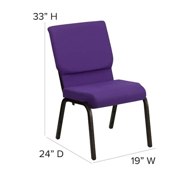 purple stackable chairs