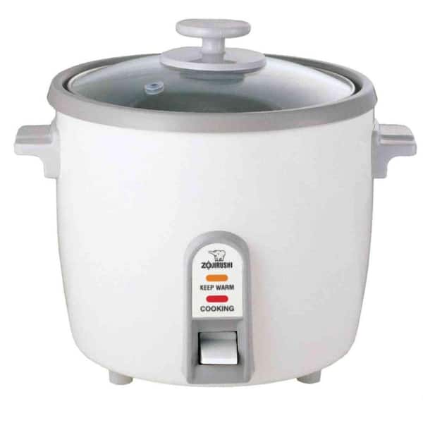 Zojirushi 6-Cup White Rice Cooker with Stainless Steel Steaming Tray