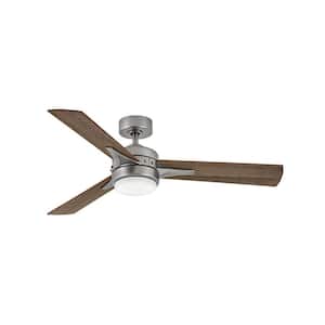 Ventus 52 in. Integrated LED Indoor Pewter Ceiling Fan with Wall Switch