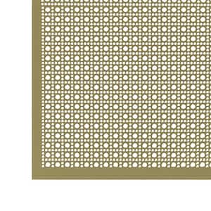 M-D Building Products 36 in. x 36 in. Union Jack Aluminum in Brass ...