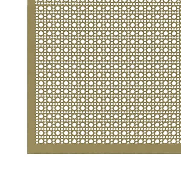 36 in. x 36 in. Lincane Aluminum Sheet in Brass