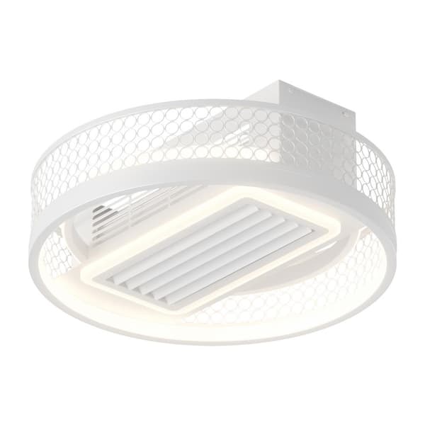 Nivencai 20 in. Indoor White Ceiling Fan with Adjustable White Integrated LED, Remote Included