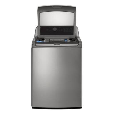 5.3 cu. ft. Top Load Washer with 4-Way Agitator & TurboWash3D Technology in Graphite Steel