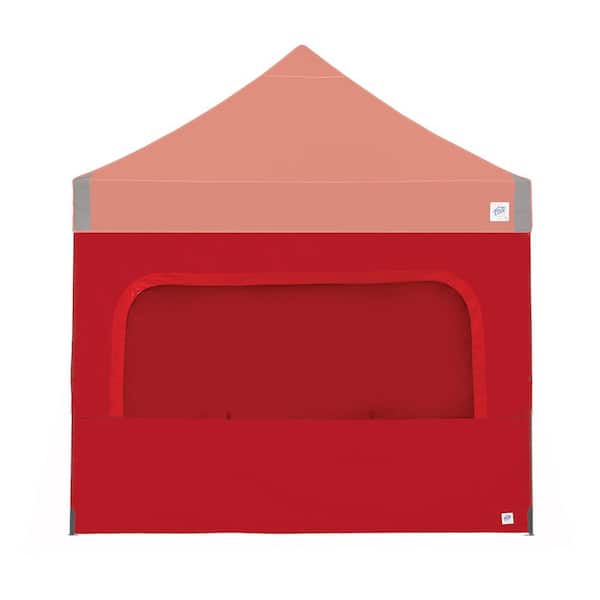 E-Z UP Light Duty Sidewall with Mesh Windows in Red, Fits E-Z UP 10 ft. x 10 ft. Straight Leg Shelters (Not Included)
