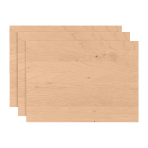 Walnut Hollow 3/4 in. x 9 in. x 12 in. Edge-Glued Cherry Hardwood Boards (3-Pack)