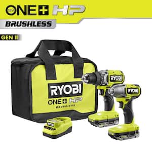 ONE+ HP 18V Brushless Cordless 2-Tool Combo Kit with (2) 2.0 Ah Batteries, Charger, and Bag