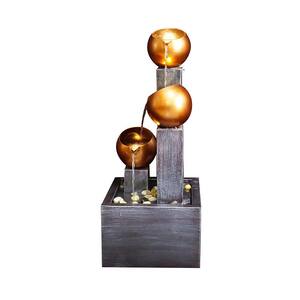 3-Tier Metal Outdoor Water Fountain for Indoor/Outdoor Art Decor