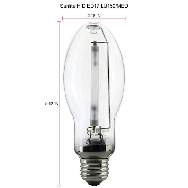 150W 120V High Pressure Sodium Light Bulb Grow Lamp Medium Base