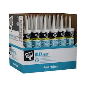 Alex Plus 10.1 oz. White Acrylic Latex Caulk Plus Silicone (30-Pack)