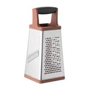 Leo Pink and Grey 4-Sided Box Grater