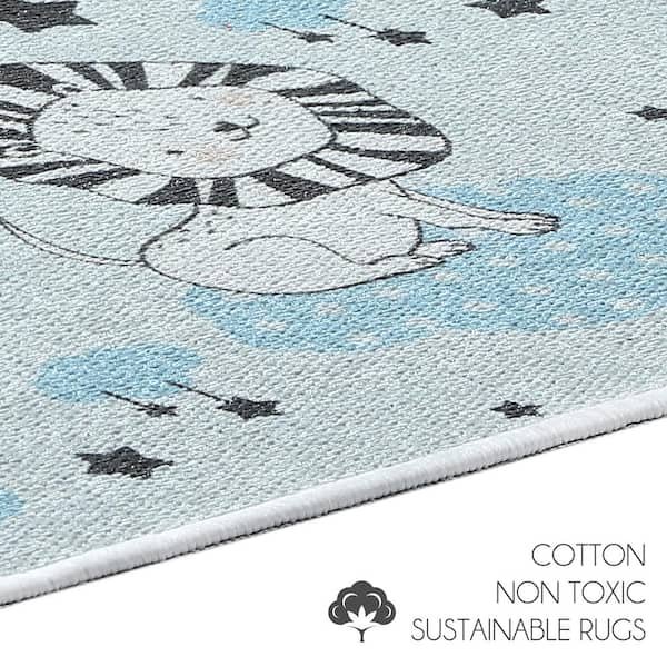 SUSSEXHOME 18 in. x 24 in. Leon Super-Absorbent Washable Cotton