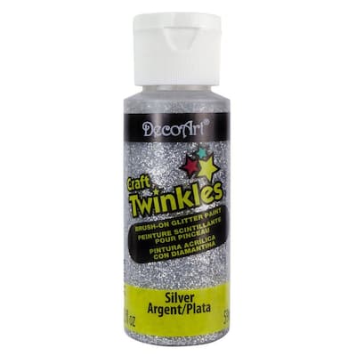 2 oz. Craft Twinkles Silver Glitter Paint