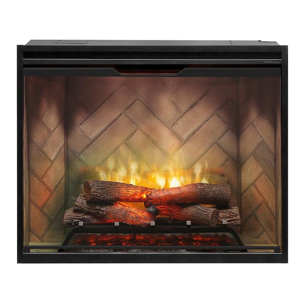 Dimplex Revillusion 36 in. Portrait Built-In Fireplace Insert with Front Glass and Plug Kit