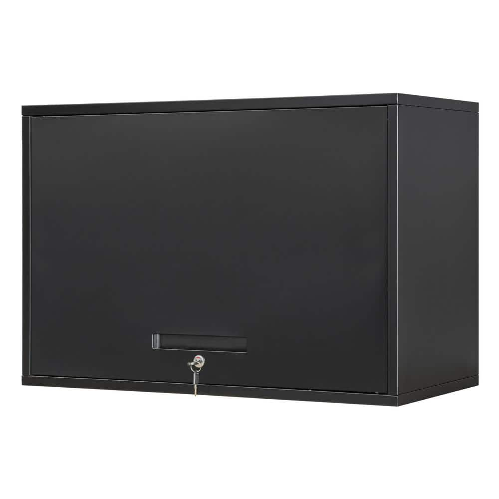 Reviews For Lissimo Black 315 In W X 216 In H X 157 In D Steel Garage Wall Cabinet With 2 7183