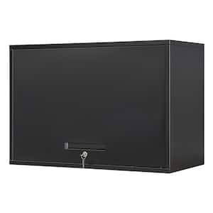 Black 31.5 in. W x 21.6 in. H x 15.7 in. D Steel Garage Wall Cabinet with 2 Shelves Tool Cabinet for Basement Warehouse