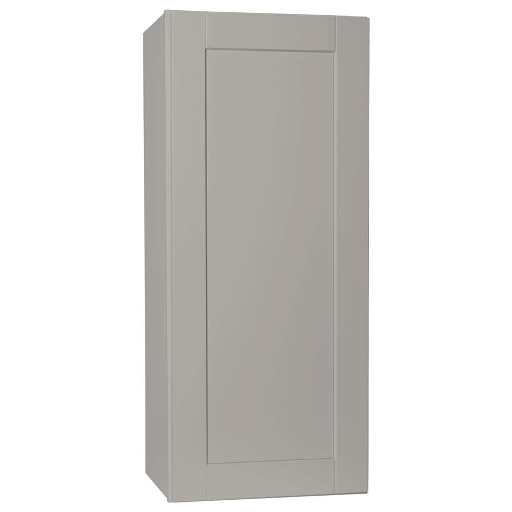 18x42x12 in. Hampton Bay Shaker Assembled Wall Kitchen Cabinet in Dove Gray