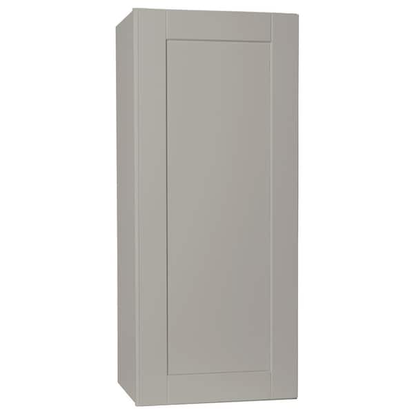Hampton Bay Shaker Assembled 18x42x12 in. Wall Kitchen Cabinet in Dove Gray