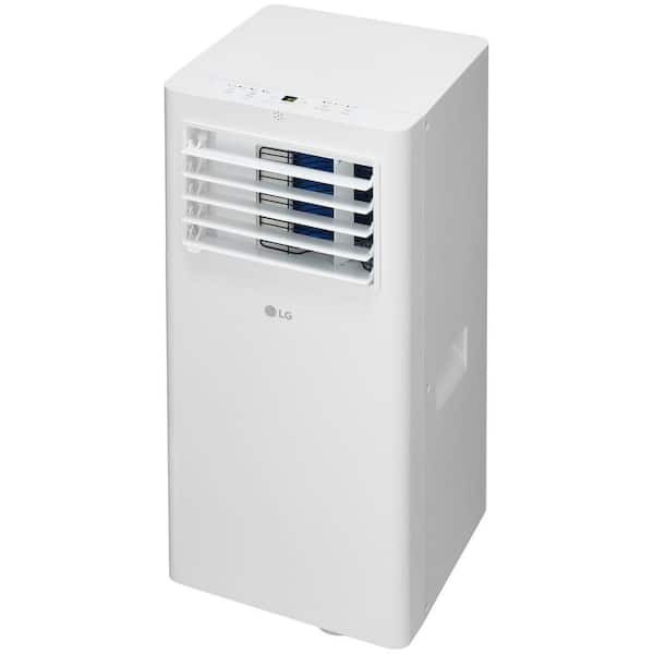 6,000 BTU (DOE) Portable Air Conditioner Cools 250 sq. ft. with Dehumidifier and Remote in White