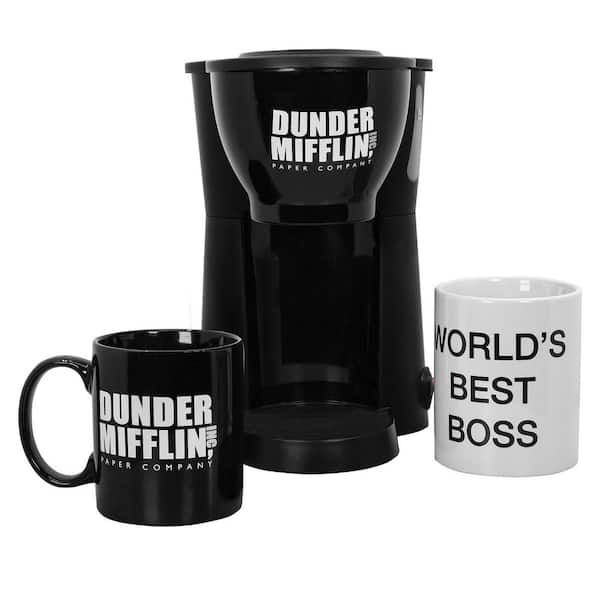 Uncanny Brands 'The Office' Black Single Cup Coffee Maker Gift Set with 2 Coffee  Mugs CM2-OFF-OF1 - The Home Depot