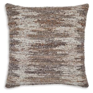 Nealton Brown/White Abstract Polyester 22 in. L x 22 in. W Pillow