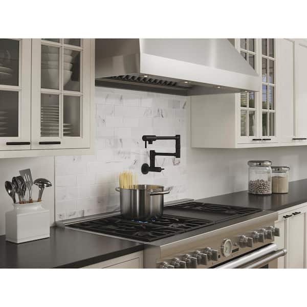 Lita Wall Mounted Potfiller in Matte Black