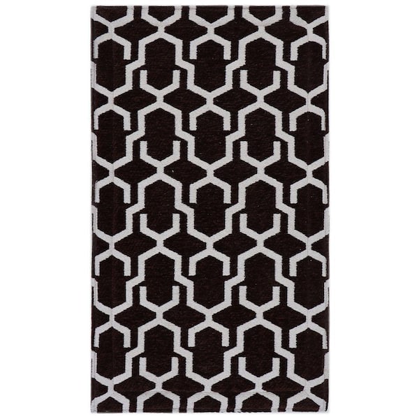 Black 20 in. x 34 in. Royal Crest Prestige Anti Fatigue Kitchen Mat