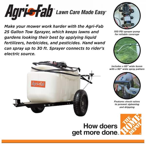 25 Gal. Capacity Tow Sprayer