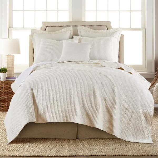 当季大流行 California Linen Faux in. 16 HOME LEVTEX King Skirt Bed ベッドスカート